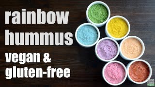 rainbow hummus (vegan \u0026 gluten-free) Something Vegan