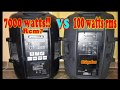 como elegir un buen bafle amplificado 7000 Watts vs 100 Watts rms