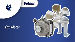 Appli Parts APFM-101E 10W refrigeration condenser and evaporator motor 115V 60Hz 0.65A 1450rpm