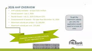 FHLBank Topeka | 2026 Affordable Housing Program Application Essentials