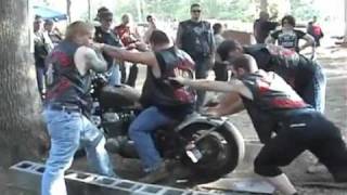 Burn en chopper burnout fail BIKE crash moto man funny owned