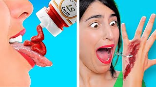 DENEMENİZ GEREKEN EĞLENCELİ YEMEK İPUÇLARI! || 123 GO Like! ile Yemek Düelloları!