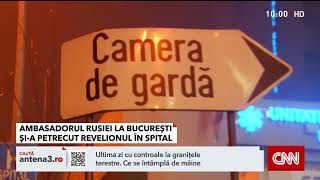 În ce stare e ambasadorul rus la București. A fost găsit inconștient cu puțin timp înainte de miez