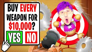 LankyBox Buying ALL WEAPONS In KICK THE BUDDY!? (*EXPENSIVE* NOOB vs PRO vs HACKER!)