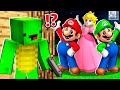 Why Creepy MARIO and PEACH FAMILY ATTACK MIKEY and JJ at 3:00am? - in Minecraft Maizen