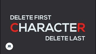 How to Delete First and Last String or Float Character Java Tutorials