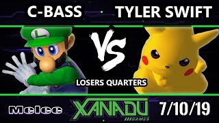 S@X 310 SSBM - C-bass (Luigi) Vs. Tyler Swift (Pikachu) - Smash Melee Losers Quarters