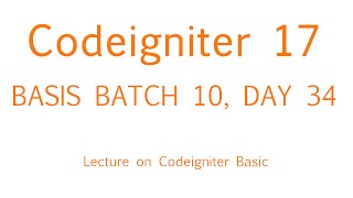 Codeigniter Bangla tutorial Part 17