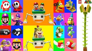 All Lego Characters in Mario Party 9 - LEGO Mario and Luigi vs Original