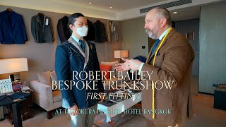 ฟิตติ้งแรก Bespoke Double Breasted Blazer กับ Robert Bailey Savile Row l SIGNORE CLOSET