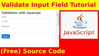 Ep79 - validation with javascript on input fields - Source Code