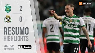 Highlights | Resumo: Sporting 2-0 Boavista (Liga 21/22 #14)
