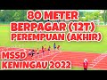 80M LARI BERPAGAR (P) 12 TAHUN - PERINGKAT AKHIR - MSS DAERAH KENINGAU 2022