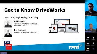 Get to Know DriveWorks - Start Saving Engineering Time Today | TPM Webinars