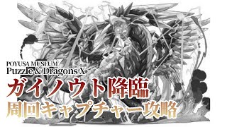 【パズドラクロス】ガイノウト降臨の周回とキャプチャーパーティ紹介！【ゆっくり】