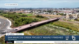 San Marcos Creek Project close to finish line