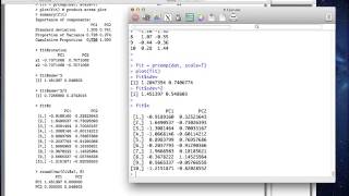 Principal components analysis example 1 (PCA video #4)