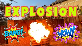 Calcium Carbide + Water + Fire = Explosion