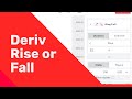 How does rise fall work on deriv broker