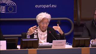 Christine Lagarde EU debates ECB strategy with ECON at the European Parliament (total debate)