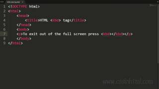 HTML kbd Tag