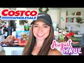 Costco Grocery Shopping Haul//stocking my fridge for August with prices!