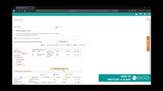 mySDCCD - How to waitlist a class