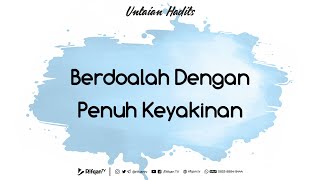 Berdoalah Dengan Penuh Keyakinan