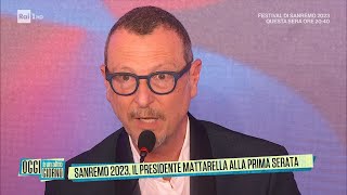 Sanremo 2023, il Presidente Mattarella alla prima serata - Oggi è un altro giorno 07/02/2023