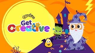 CBeebies | Free Art Apps for Kids | How to Draw a Spooky Halloween Picture | Get Creative