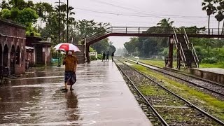 বৃষ্টি ভেজা যশোর রেল স্টেশন || Train Station Jessore ||Rafa's daily lifestyle