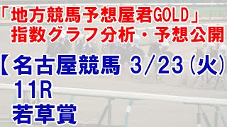 3/23(火) 名古屋競馬  11R 若草賞-最後に能力偏差値公開【地方競馬 指数グラフ・予想・攻略・ライブ】