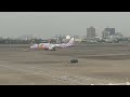 高雄小港國際機場 首拍中華航空a321neo寶可夢彩繪客機。後推作業 滑行至跑道頭