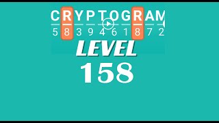 Cryptogram Level 158 Answers ✅ | Go Answer