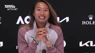 Australian Open 2024 – Qinwen Zheng : “It was a really nice conversation with Novak Djokovic”