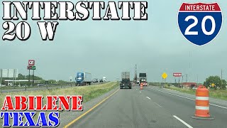 I-20 West - Abilene - Texas - 4K Highway Drive