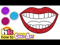 Chiki Art | How To Draw Glitter Lips | Drawing & Coloring For Kids | HooplaKidz How To