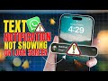 How to Fix WhatsApp Text Notification Missing or Not Showing on iPhone Lock Screen