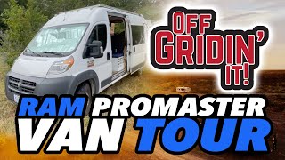 DIY VAN TOUR | Ram Pro Master 2500 | Campervan self-conversion with SOLAR | Off Grid | Off Gridin it
