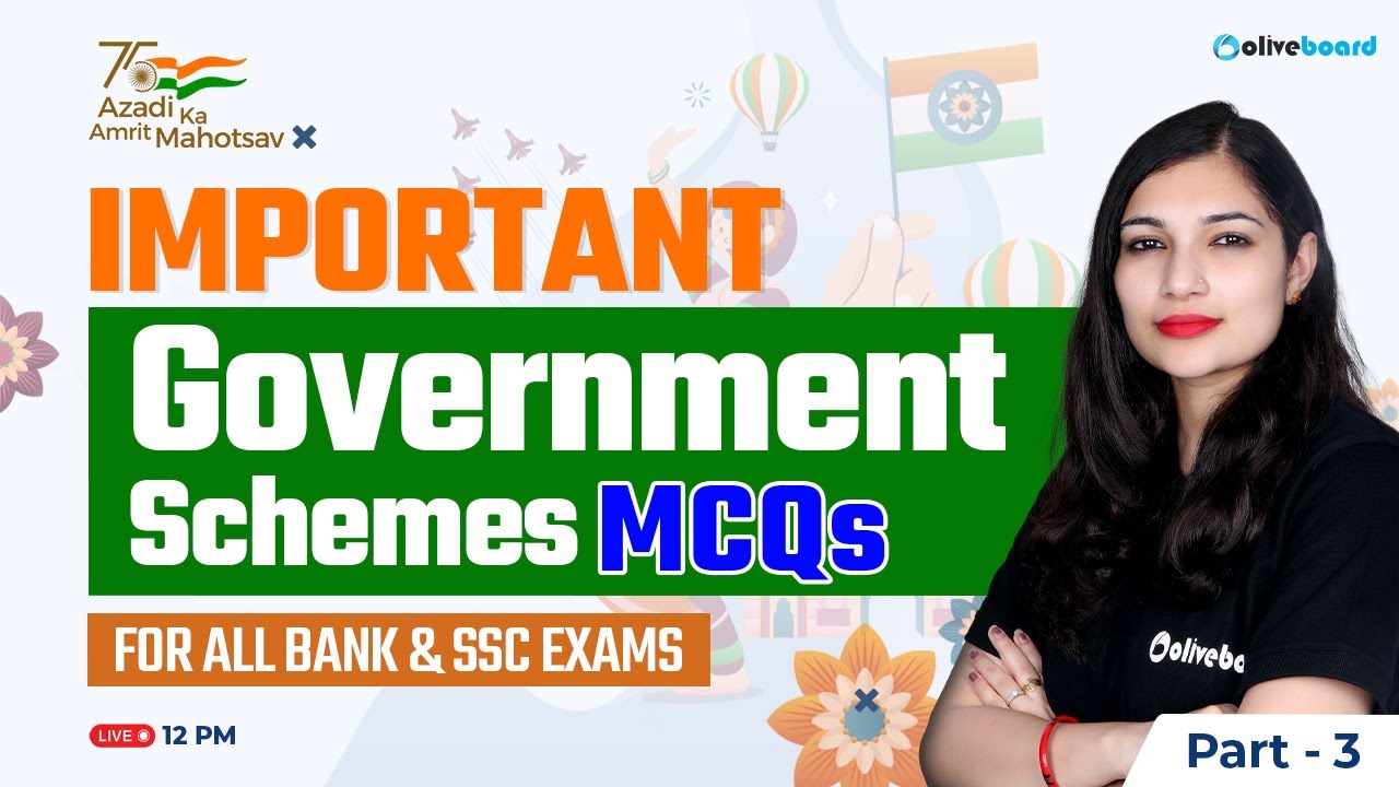 Important Government Schemes 2022 MCQs | For All Bank & SSC Exams ...