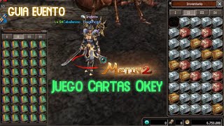 Metin2.ES Guía Evento Juego de Cartas Okey 🟦🟥🟨🟩