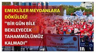 Binlerce emekli İstanbul'da eylem yaptı: "Sakın ola bizleri oyalamaya kalkmayın!"