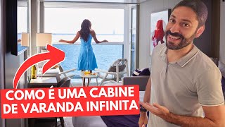 Pela Primeira Vez em Um Cruzeiro: CABINE DE VARANDA INFINITA!