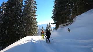 Skiing in Villars-sur-Ollon, Switzerland