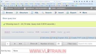 SQL NULL Values-vlr training