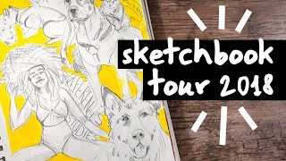 Sketchbook Tour 2018 My Messy Moleskine