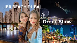 JBR Beach Drone Show | Winter Market Vlog Continues | Desi Habibati”