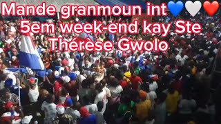 Mande granmoun int💙🤍❤️kay Ste Thérèse Gwolo 5em week-end rara léogane 2024😳