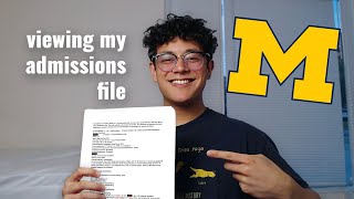 Reading My Umich Admissions File Stats Essays Tutorial