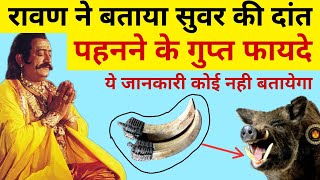 रावण ने बताया सुवर के दांत पहनने के 10 गुप्त चमत्कार ? काश पहले पता होता ये जानकारी// ravan